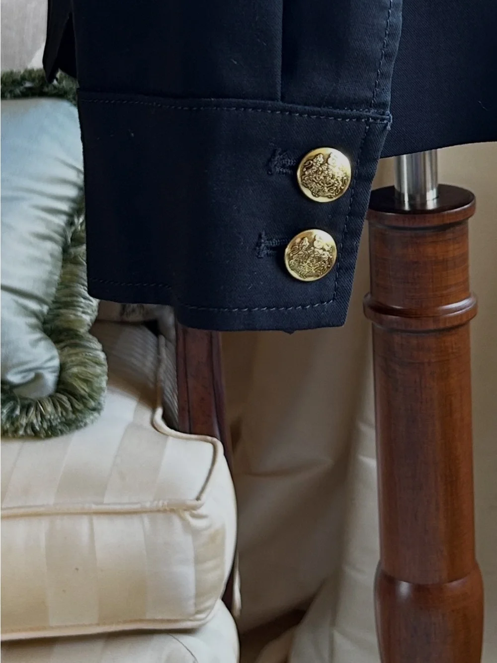 Banana Republic Black Military Style Jacket